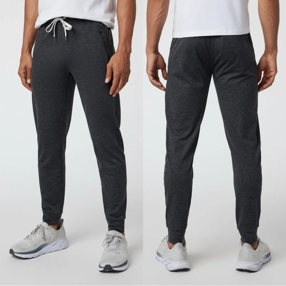 Vuori Men’s Ponto Performance Jogger Pants Pull On in Charcoal Heather S - Picture 1 of 16